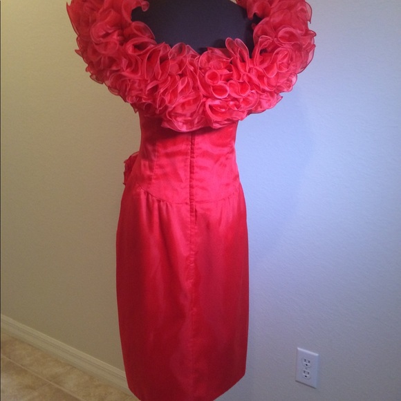Vintage Red Designer Dress ONE of a kind ATLANTA - Picture 2 of 8